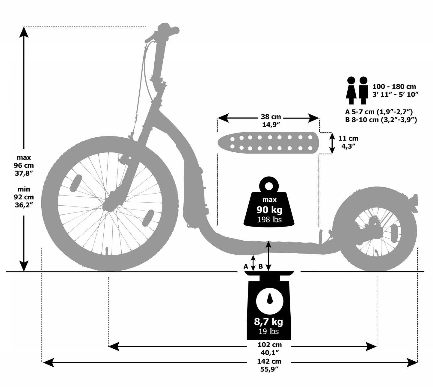 Kickbike Freeride Red